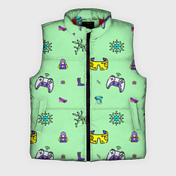 Мужской жилет Паттерн - геймер, цвет: 3D-красный