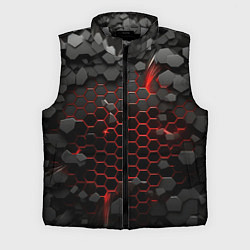 Мужской жилет Взрыв объемных плит, цвет: 3D-светло-серый