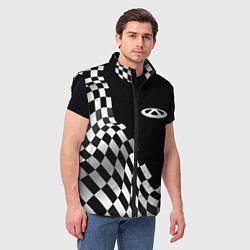 Мужской жилет Chery racing flag, цвет: 3D-черный — фото 2