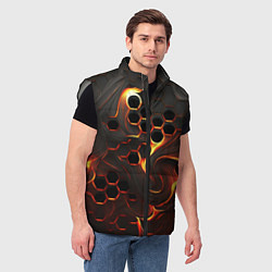 Мужской жилет Огненная сетка, цвет: 3D-светло-серый — фото 2