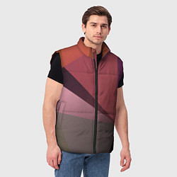 Мужской жилет Разные треугольники и геометрия, цвет: 3D-черный — фото 2