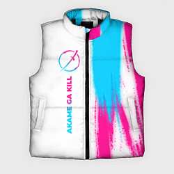 Мужской жилет Akame ga Kill neon gradient style: по-вертикали, цвет: 3D-черный