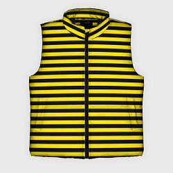 Мужской жилет Черно-желтые осиные полосы, цвет: 3D-черный