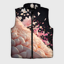 Мужской жилет Множество розовых цветов, цвет: 3D-черный