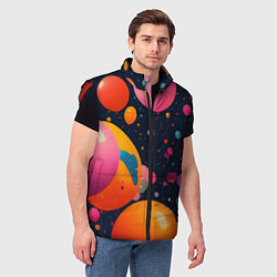 Мужской жилет Море шаров, цвет: 3D-красный — фото 2