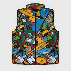 Мужской жилет Скейт-зомби микс, цвет: 3D-светло-серый