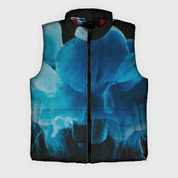 Мужской жилет Абстрактный синий дым