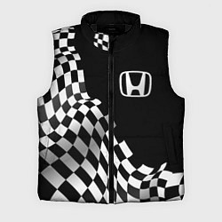 Мужской жилет Honda racing flag, цвет: 3D-черный