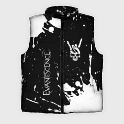 Мужской жилет Evanescence и рок символ на темном фоне, цвет: 3D-черный