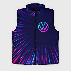 Мужской жилет Volkswagen neon speed lines, цвет: 3D-черный