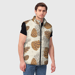 Мужской жилет Шишки, цвет: 3D-черный — фото 2