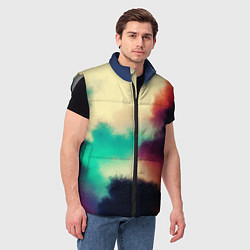 Мужской жилет Пелена облаков, цвет: 3D-светло-серый — фото 2