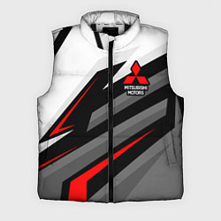 Мужской жилет Mitsubishi motors - красная линия, цвет: 3D-черный