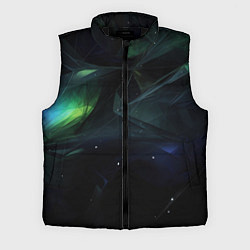 Мужской жилет Dark green black elements, цвет: 3D-черный
