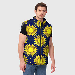 Мужской жилет Солнечный паттерн, цвет: 3D-светло-серый — фото 2