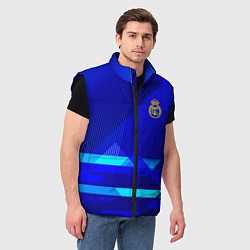 Мужской жилет Реал Мадрид фк эмблема, цвет: 3D-черный — фото 2