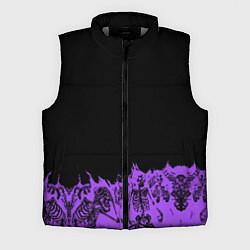 Мужской жилет Скелеты в неоновом огне, цвет: 3D-светло-серый