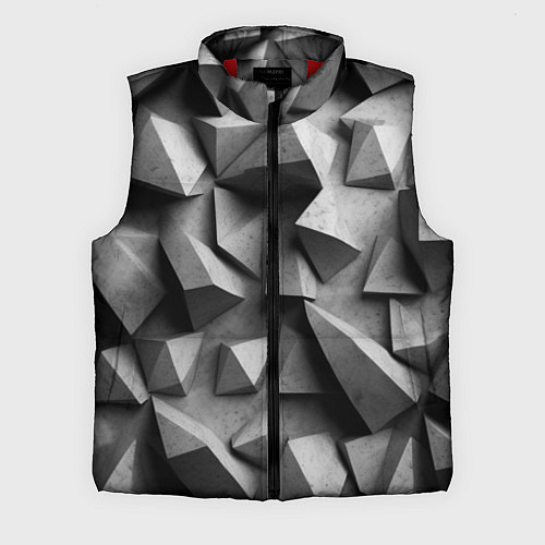 Мужской жилет Белокаменный паттерн / 3D-Красный – фото 1