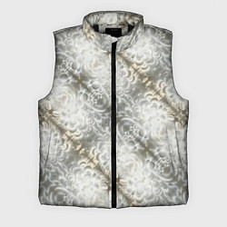 Мужской жилет Мягкие белые абстрактные цветы