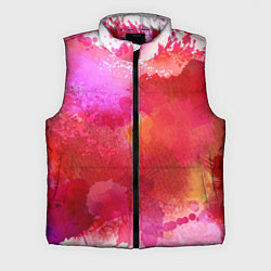 Мужской жилет Брызги акварели на белом