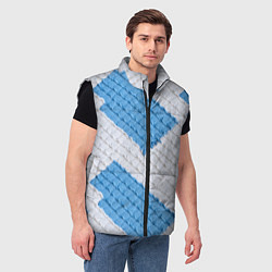 Мужской жилет Вязаная текстура, цвет: 3D-черный — фото 2