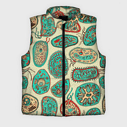 Мужской жилет Бактерии, цвет: 3D-светло-серый