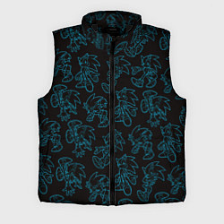 Мужской жилет Соник паттерн, цвет: 3D-черный