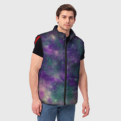 Мужской жилет Космос День и ночь, цвет: 3D-красный — фото 2