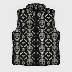 Мужской жилет Узор с черепами Pattern with skulls