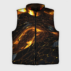 Мужской жилет Black gold texture, цвет: 3D-красный
