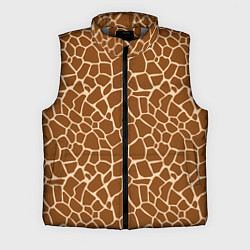 Мужской жилет Пятнистая шкура жирафа, цвет: 3D-светло-серый