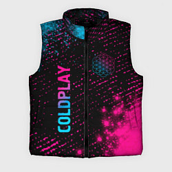 Мужской жилет Coldplay - neon gradient: надпись, символ