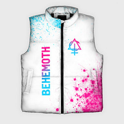 Мужской жилет Behemoth neon gradient style: надпись, символ, цвет: 3D-черный