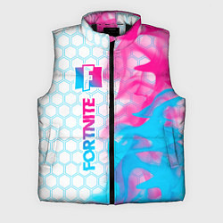Мужской жилет Fortnite neon gradient style: по-вертикали, цвет: 3D-черный