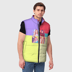 Мужской жилет Блек Пинк - разноцветный, цвет: 3D-черный — фото 2