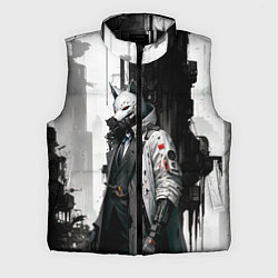 Мужской жилет Охотник в маске кицунэ, цвет: 3D-черный