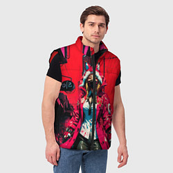 Мужской жилет Девушка-лиса кицунэ, цвет: 3D-красный — фото 2
