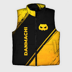 Мужской жилет DanMachi - gold gradient: надпись, символ, цвет: 3D-черный
