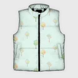 Мужской жилет Деревца, цвет: 3D-черный