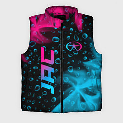 Мужской жилет JAC - neon gradient: надпись, символ, цвет: 3D-черный