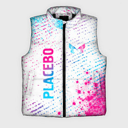 Мужской жилет Placebo neon gradient style: надпись, символ, цвет: 3D-черный