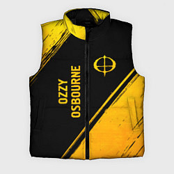 Мужской жилет Ozzy Osbourne - gold gradient: надпись, символ