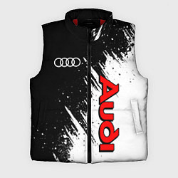 Мужской жилет Ауди - белые потертости, цвет: 3D-красный