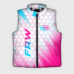 Мужской жилет FAW neon gradient style: надпись, символ