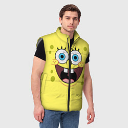 Мужской жилет Губка Спанч Боб, цвет: 3D-светло-серый — фото 2