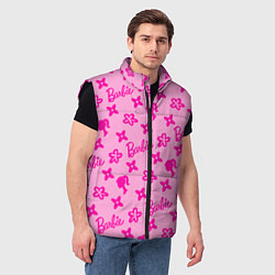 Мужской жилет Барби паттерн розовый, цвет: 3D-черный — фото 2