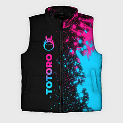 Мужской жилет Totoro - neon gradient: по-вертикали, цвет: 3D-черный
