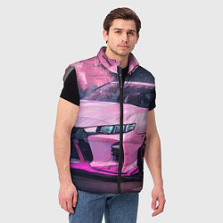Мужской жилет Жажда скорости, цвет: 3D-светло-серый — фото 2