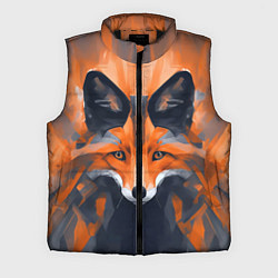 Мужской жилет Нарисованная огненная лиса