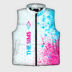 Мужской жилет The Sims neon gradient style: по-вертикали, цвет: 3D-черный